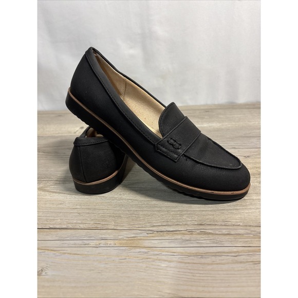 LifeStride Shoes - Life Stride Zee Loafer Simply Comfort Black Slip on Loafers Size 7.5
